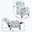 Fauteuil inclinable rembourré à dossier manuel