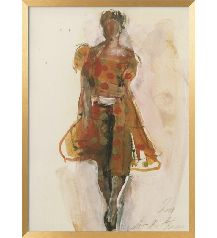 «Classic Illustration V», impression classique encadrée, H 20 po x l 16 po