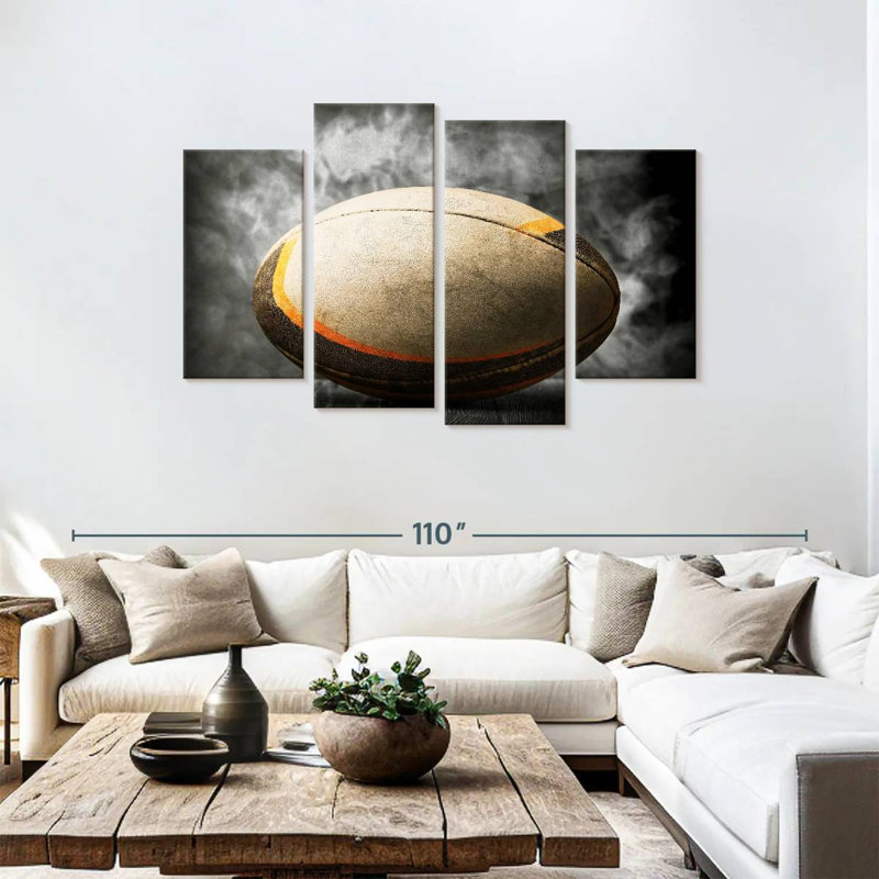 Ballon de rugby Siréci, H 48 po x l 75 po