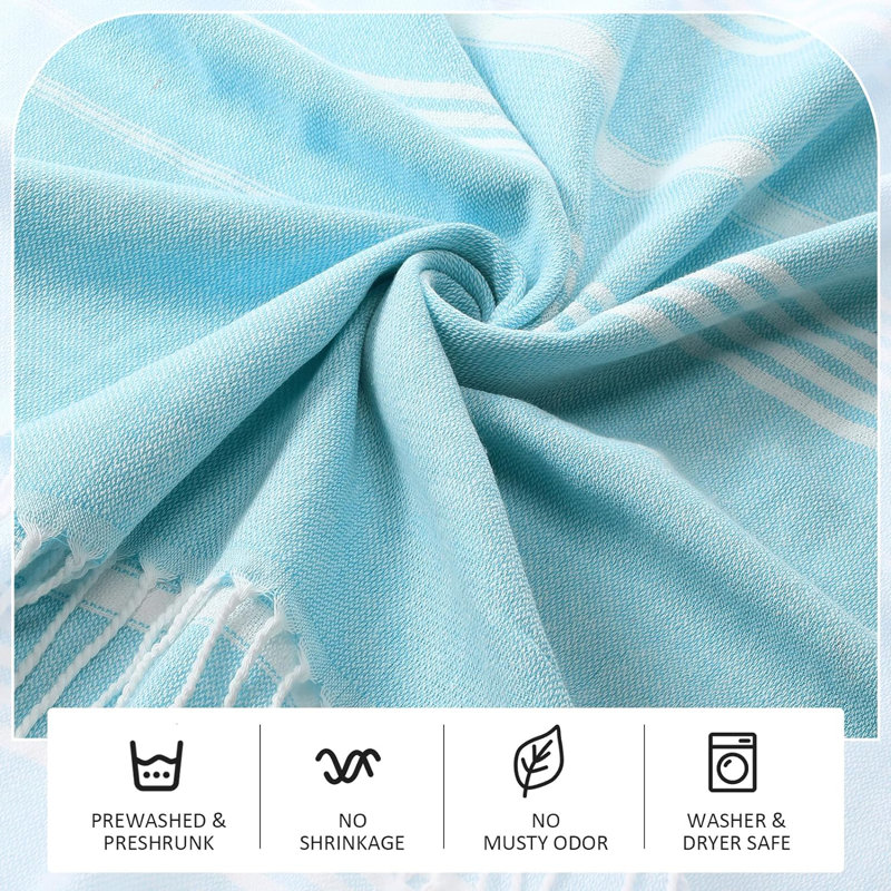Mellar Cotton Beach Towel, Torquoise