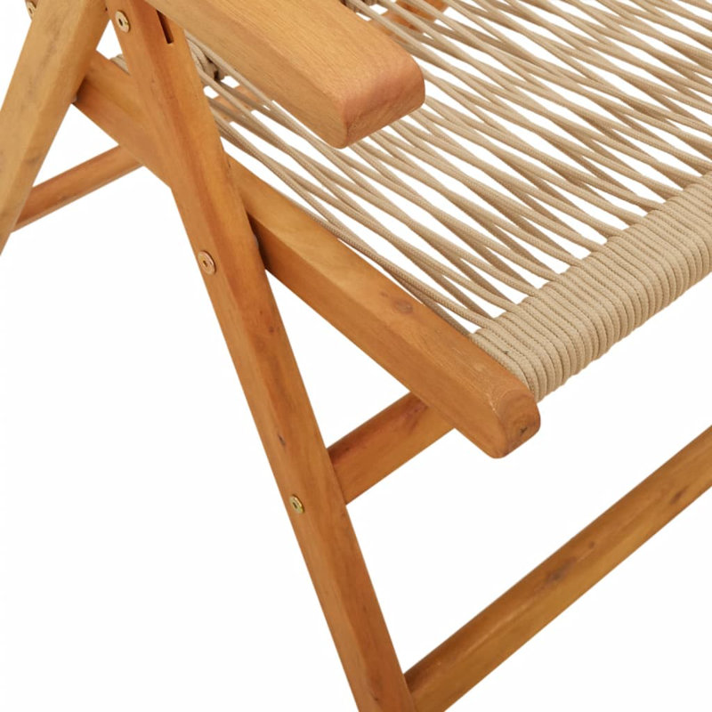 Annemasse Patio Dining Accent Chair, Beige