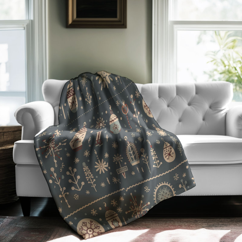 Petite couverture en sherpa 1 pièce, L 50 po x L 60 po