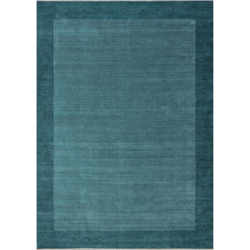 Area Rug in Blue, Rectangle 7'9" x 9'9"
