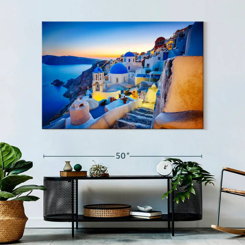 Ravi Dusky Oia, 34" H x 51" W