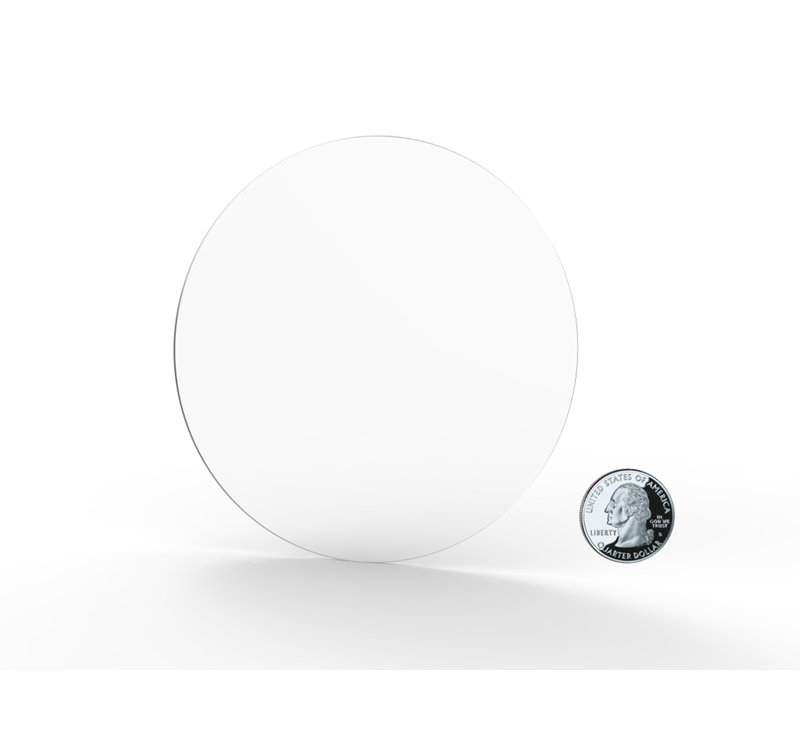 Disque rond en plexiglas transparent, 8 po x 8 po x 3/16 po