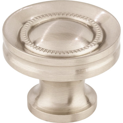 Button Faced 1 1/4" Diameter Round Knob