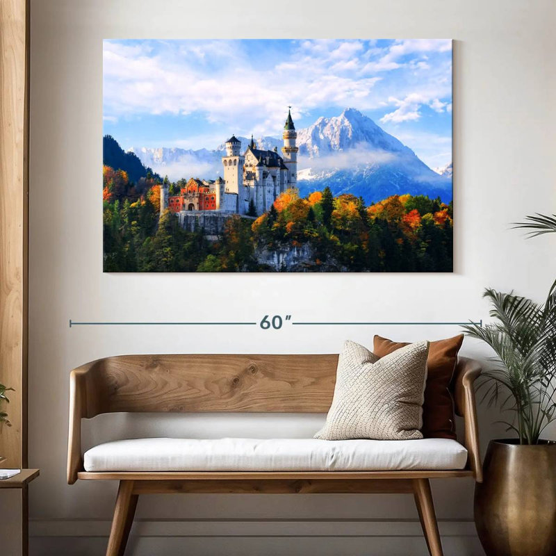 Château de Neuschwanstein, Alpes bavaroises, H 34 po x l 51 po