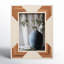 Decorative Photo Frame Contemporary Rustic Resin Brown and White Cascading Design Picture Frame-121487874