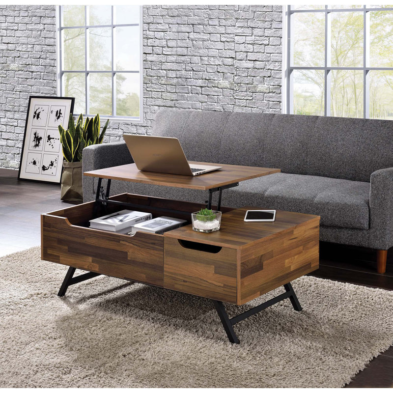 Table basse avec plateau relevable