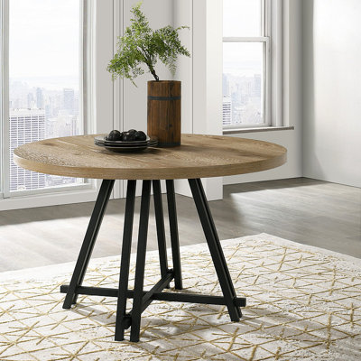 Round Dining Table With Metal Base