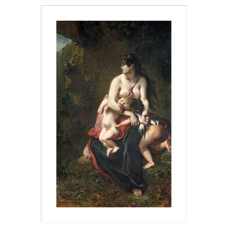 Medea by Eugène Delacroix -Framed Giclee Print, 41.5" H x 28.44" W