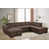 Dark Brown Polyester selected