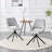 360° Swivel Dining Chair with 180° Auto-Return, PU Leather, Comfortable and Durable for Modern Spaces-2043843708-2043843709