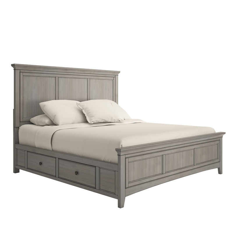 Melfa Platform Storage Bed, Queen, Antique Gray
