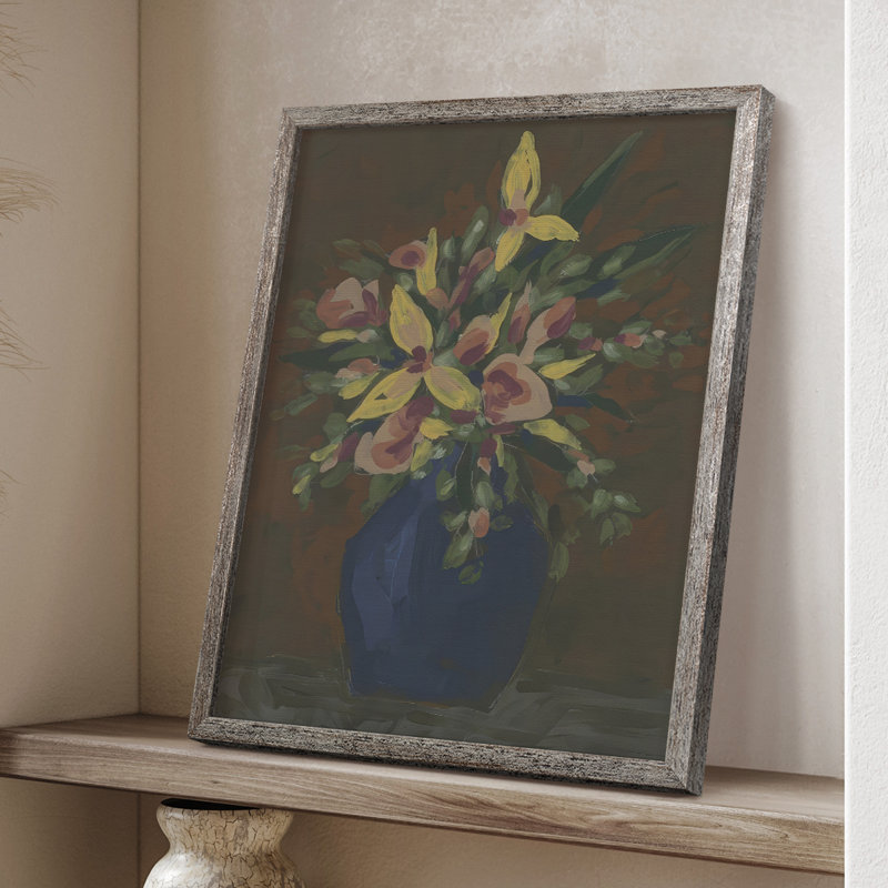 «Dark Bouquet II», reproduction encadrée - bois massif 2988035, H 11 po x l 9 po