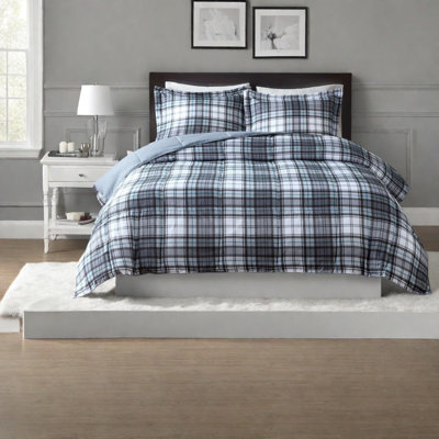 Ensemble de literie toutes saisons très grand, matériau en microfibre, confort hypoallergénique, design moderne réversible