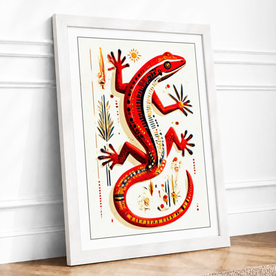 Salamander's Journey Botanical 1 Piece Single Picture Frame Wall Art