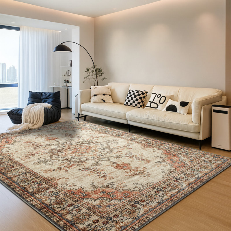 Vintage Oriental Area Rug – Living Room Large Rug for Cozy and Stylish Spaces, Rectangle 60 x 220 cm