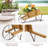 Brynesha Wood Wheelbarrow Planter-1222244575