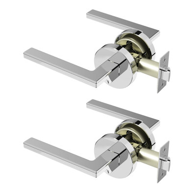  Dune Passage Door Lever Modern Concealed Design For (Hall & Closet) – Sleek Minimalist Style in Chrome