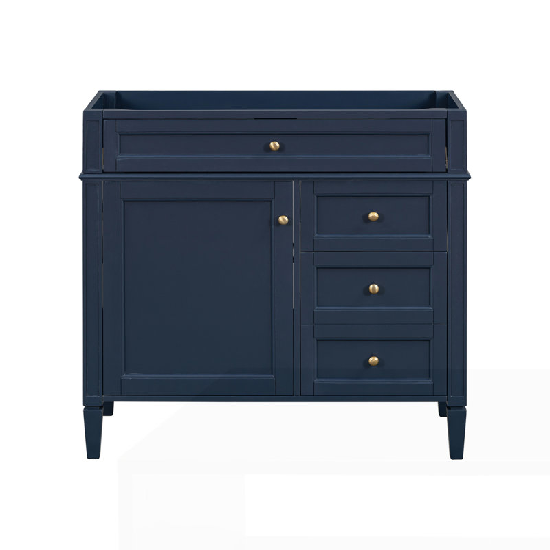 Meuble-lavabo 36 po sans lavabo supérieur, Bleu