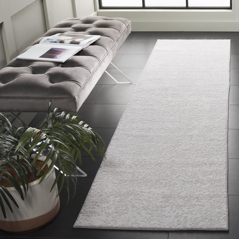Yusef Performance Solid Color Rug, Runner 2' x 8'