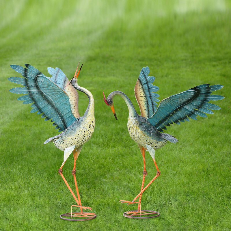 Crossman Bird Metal Garden Statue