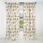 Rideau occultant boho antique beige et minimalisme rétro Boho II - 1 panneau-107555977
