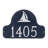Sailboat Arch Address Sign Plaque-23383181