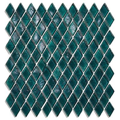 Anversa 7/8" x 1-5/8" Diamond Glass Mosaic