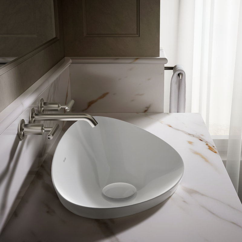 Veil® Small Vessel No Overflow, White