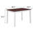 Chaselynn White and Walnut Rectangle Dining Table