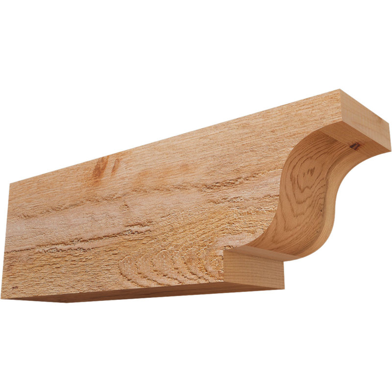 Queue de chevron Newport R 4 po x l 6 po x L 18 po, Western Red Cedar, Cèdre rouge de l'Ouest, H 6 po x l 4 po x L 18 po