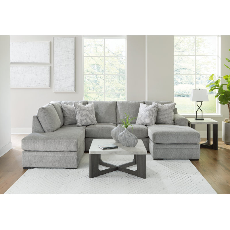 Canapé modulaire 2 pièces avec méridienne Casselbury