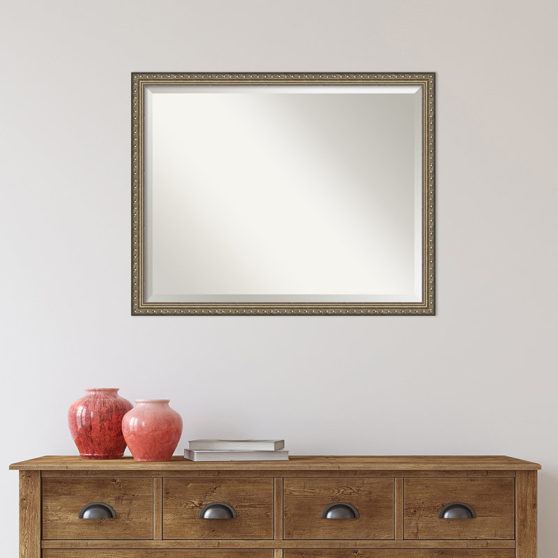 Miroir de salle de bain biseauté traditionnel Grantley, H 24,25 po x l 30,25 po x P 1 po