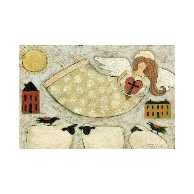 Faith Cbl by Teresa Kogut - Painting on Canvas, Wrapped Canvas, 20.32cm H x 30.48cm W x 1.91cm D