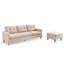 Canapé modulaire en L avec repose-pieds et canapé modulaire convertible en L-593952959