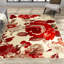 Tapis rouge / beige Sabang