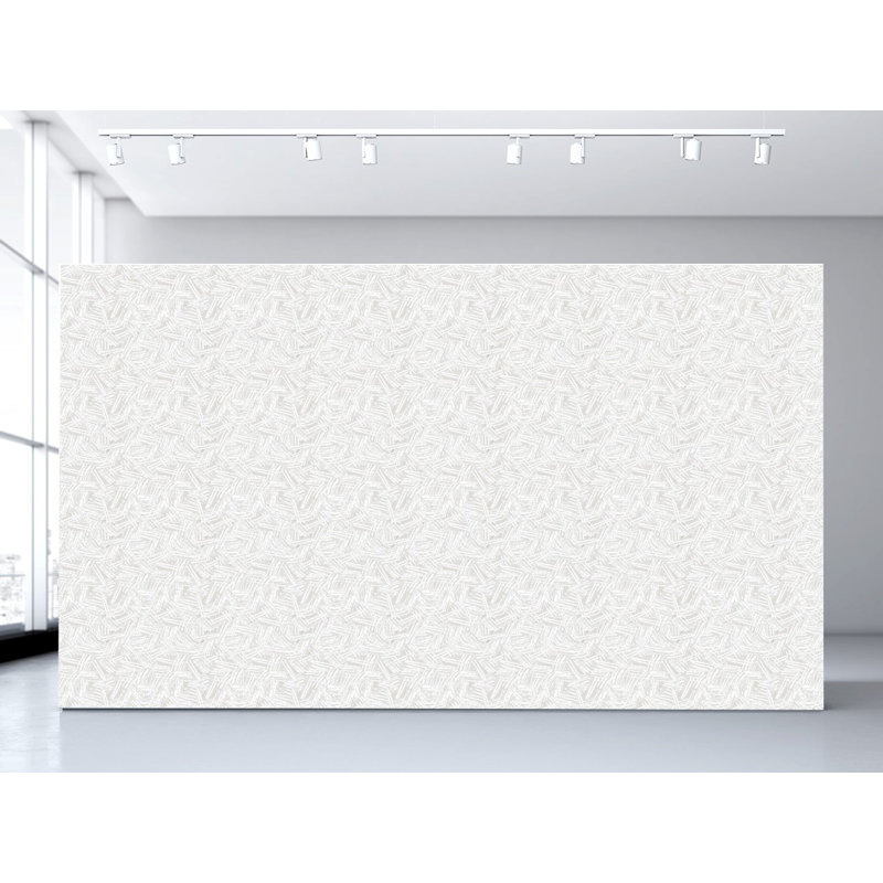Rouleau de papier peint adhésif L 27 pi x l 25 po Eleven, Lait de coco / blanc