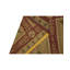 Hand-Knotted High-Quality Red, Beige, and Tan Square Area Rug