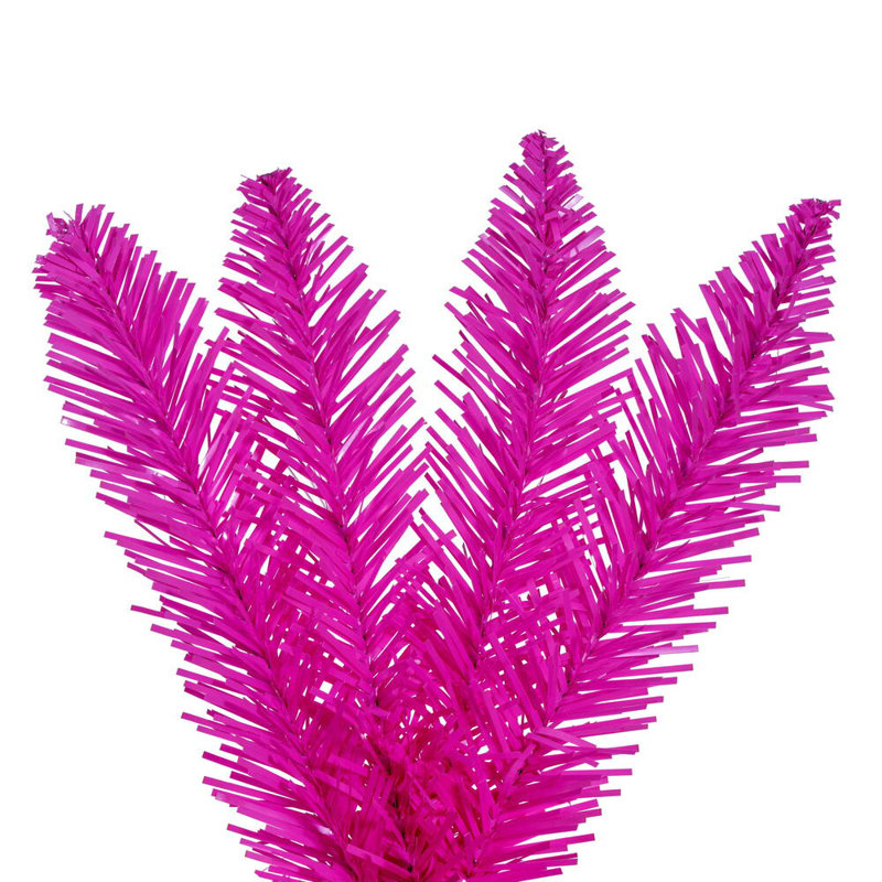 24" Hot Pink Artificial UnLit Wreath with 140 Realistic PVC Tips.