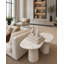 Jade 2-Piece Nesting End Table Set – Off-White Oak & Calacatta Marble