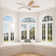 Low Profile 42" 5 - Blade Flush Mount Small Room Ceiling Fan with LED Light and Remote