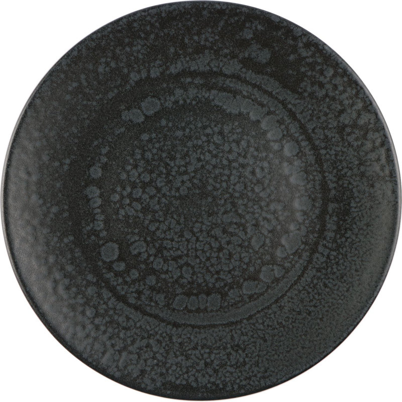 Hokku Designs Hammered Plate 10.5", Black