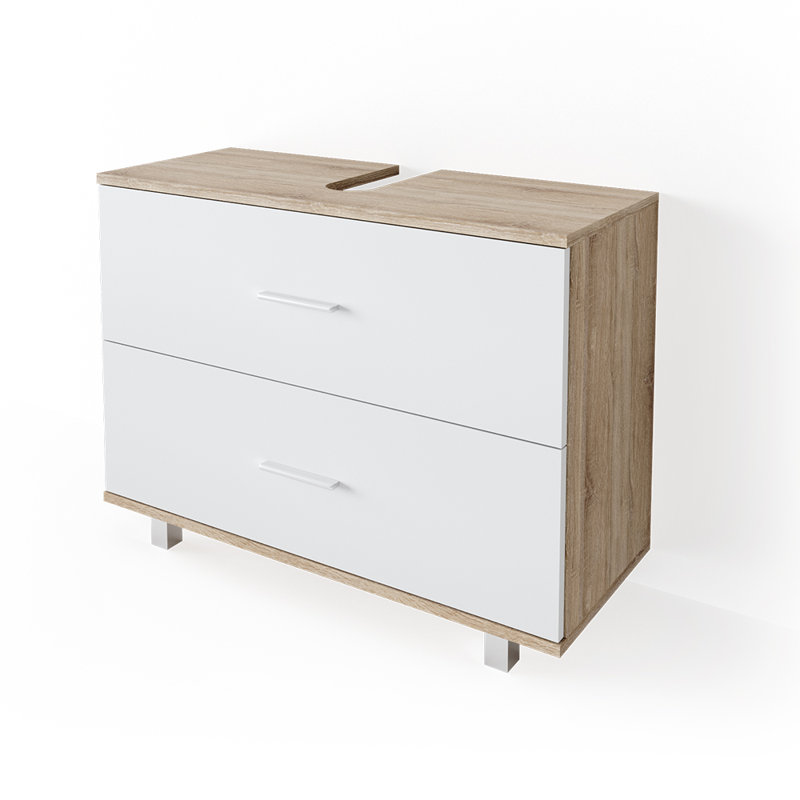 81Cm Free-Standing Single Bathroom Vanity Base Only, Sonoma Oak