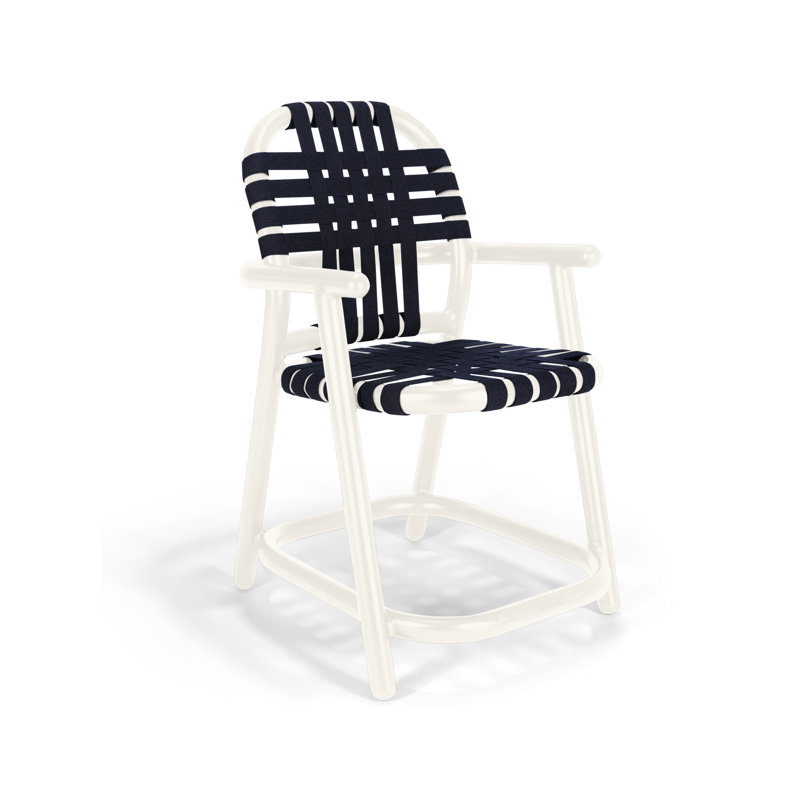 Tabouret Holsen, Bleu, Blanc