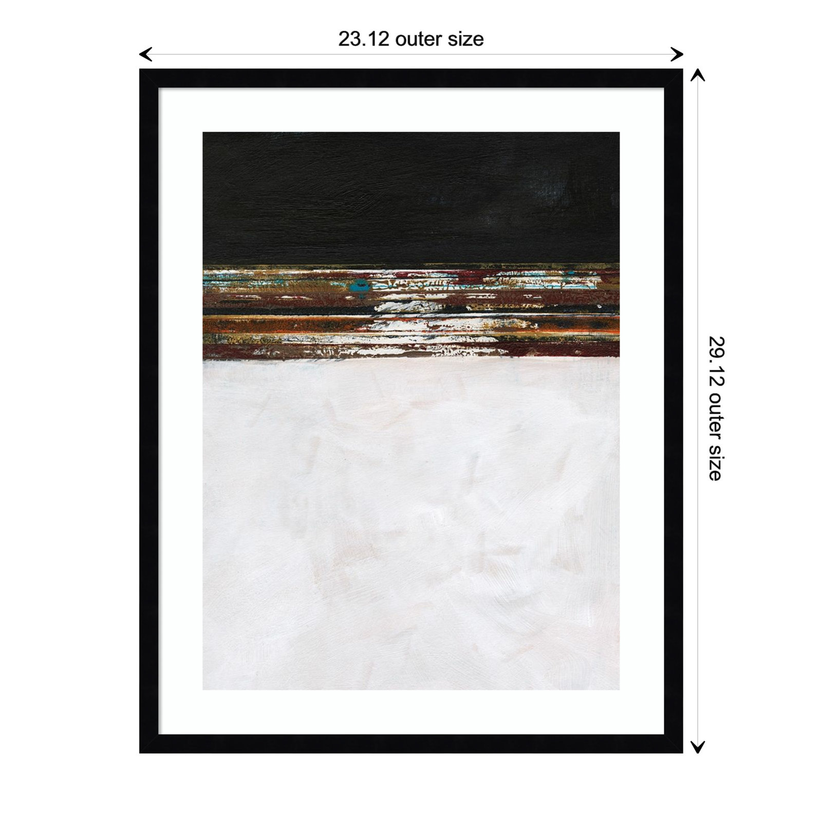 A Sense Of Space III by Jodi Fuchs, Black Framed Paper, 29.12" H x 23.12" W x 0.88" D