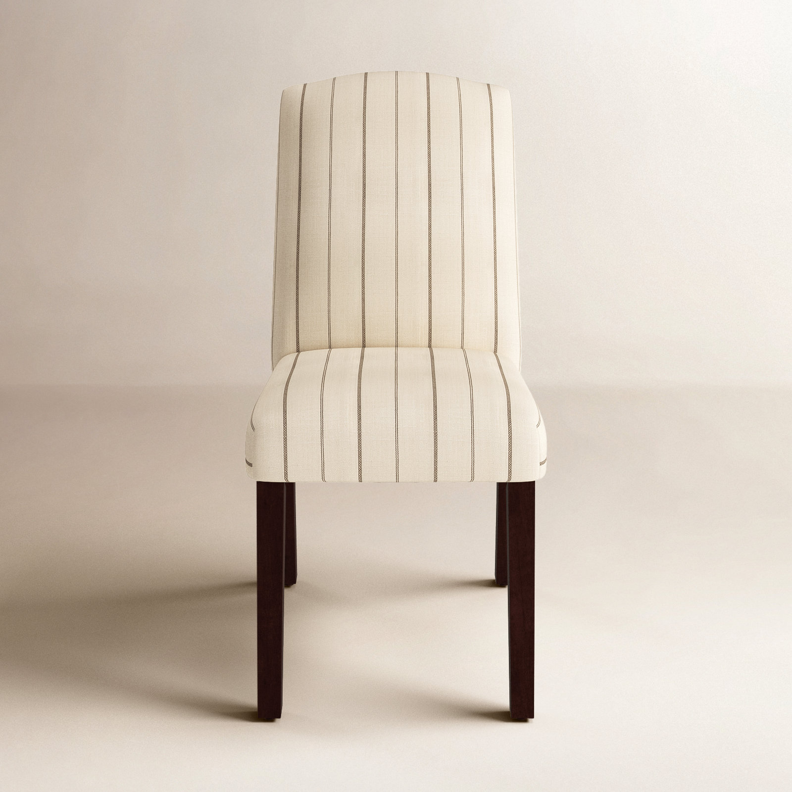 Estrela Dining Chair, Fritz Charcoal Stripe, Espresso