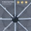 Parasol de patio extérieur 11FT-797791682
