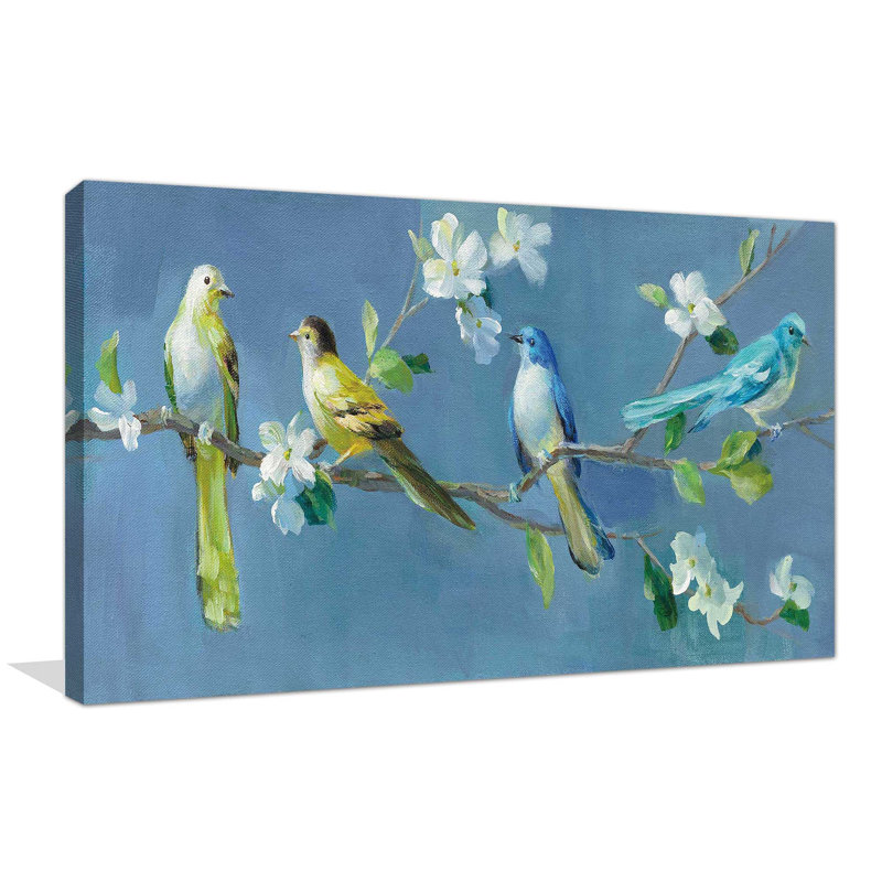 " Spring In The Neighbourhood I ", Wrapped Canvas, 18" H x 30" W x 1" D